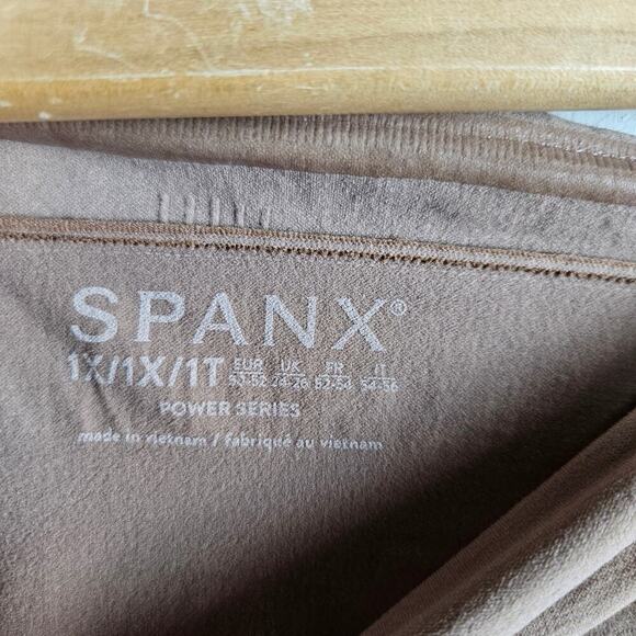 Spanx Tummy Control Hight‎ Waisted Power Short 1X Dark Nude Shapewear - Picture 7 of 11